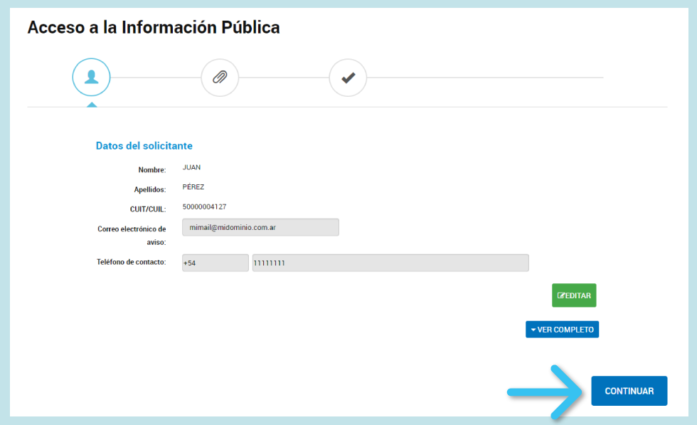 Verificá el formulario