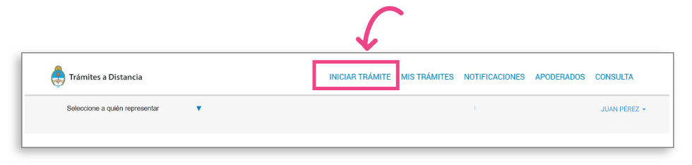 Página Trámites a Distancia