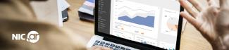 Nuevas estadísticas en números en la pantalla del notebook